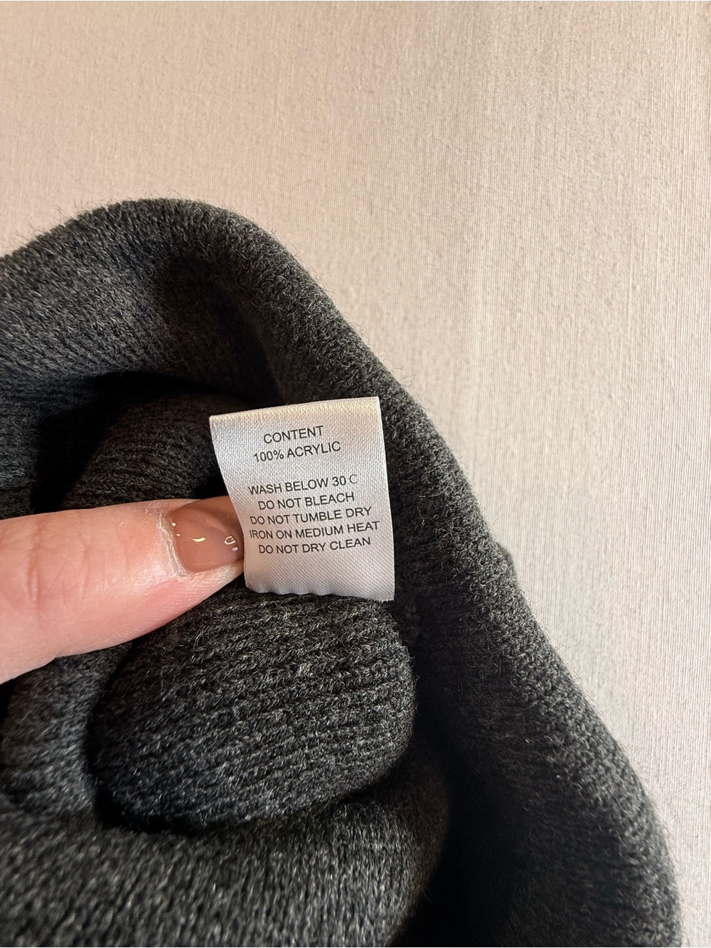 Marika Gray Knit Beanie One Size Winter Hat Soft Stretch - Picture 5 of 5